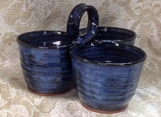 photo of blue jean glaze pottery by Ocepek Pottery